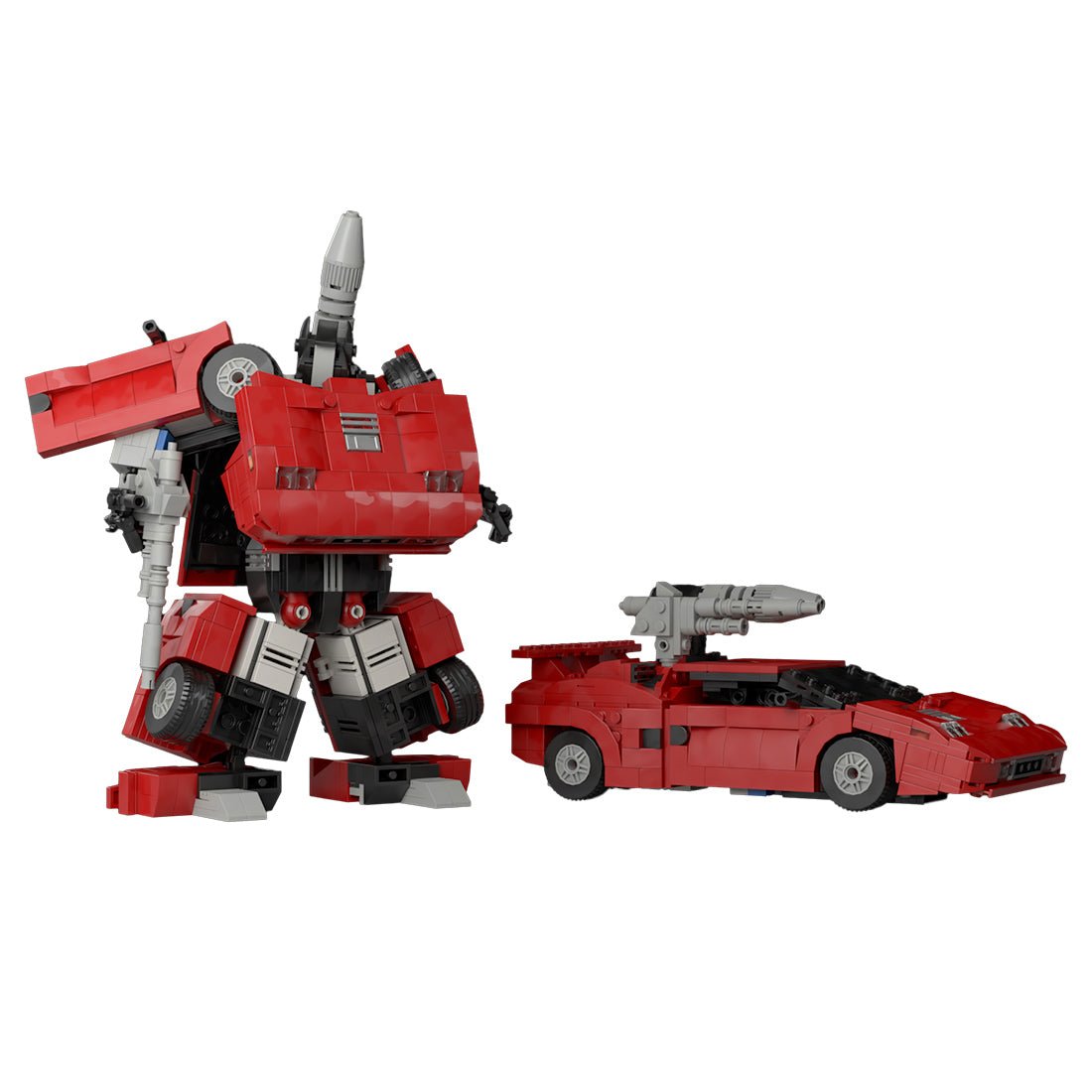 MOC - 157733 Sci - Fi Transformer Autobots Sideswipe - LesDiy