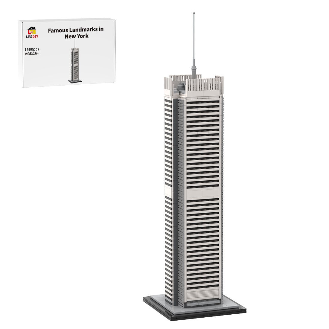 MOC - 158401 1/800 Scale NYC Times Tower Building Blocks - LesDiy - Building Blocks