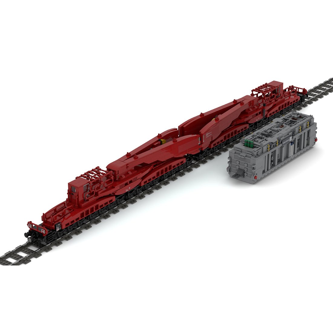 MOC - 159781 Uaai 839 Schnabel Car Train - LesDiy