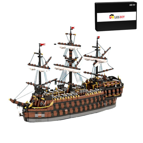 MOC - 160411 Pirate Ship - The Phantom Dancer - LesDiy