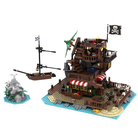 MOC - 160691 Sin - Island Medieval Pirate Island - LesDiy