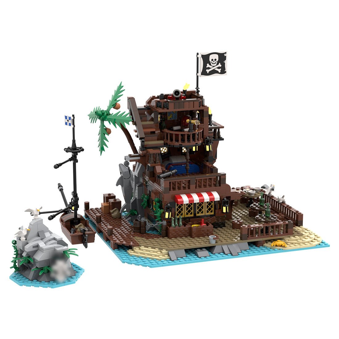 MOC - 160691 Sin - Island Medieval Pirate Island - LesDiy