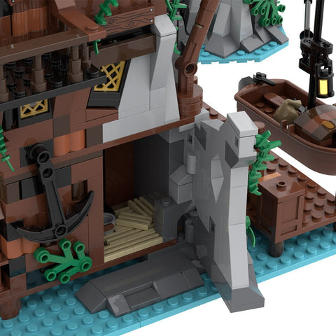 MOC - 160691 Sin - Island Medieval Pirate Island - LesDiy