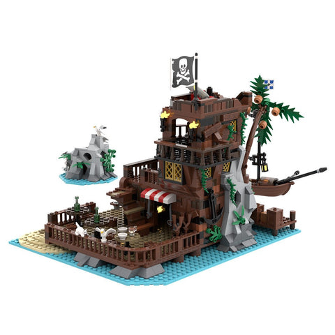 MOC - 160691 Sin - Island Medieval Pirate Island - LesDiy