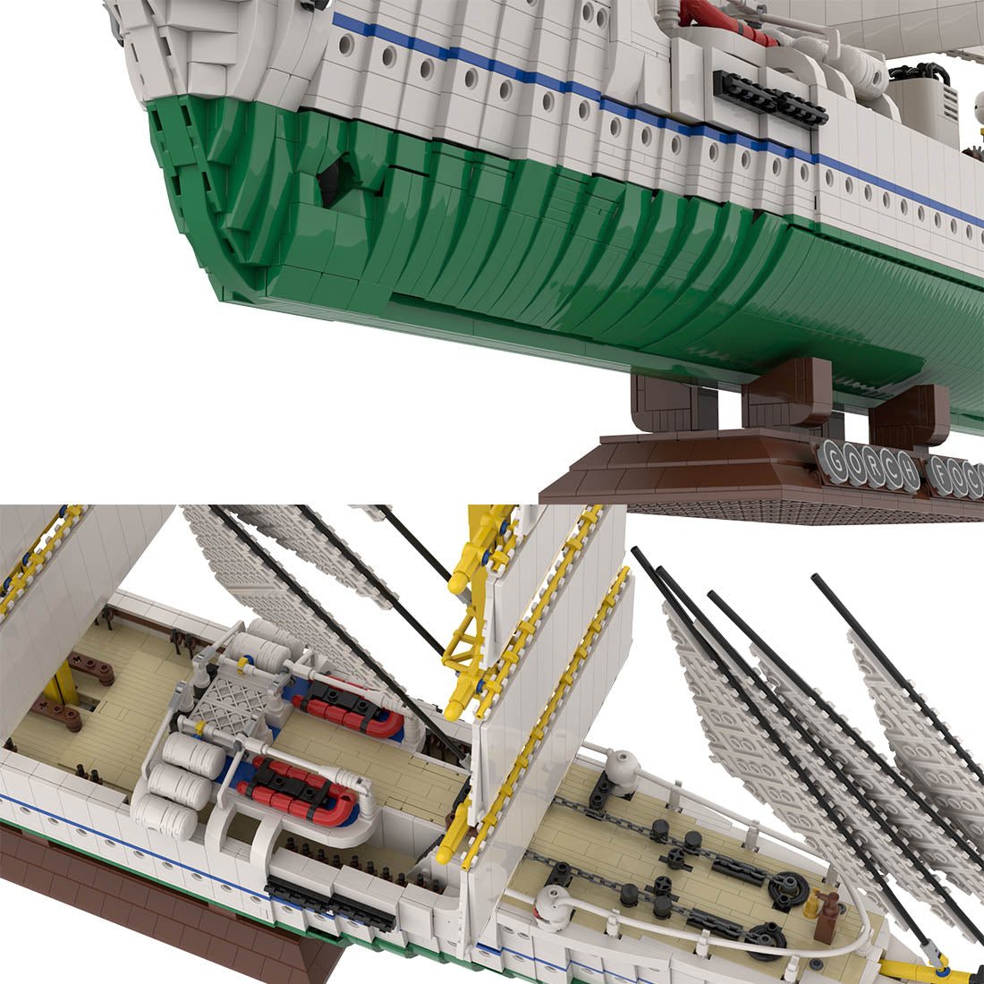 MOC - 162206 Gorch Fock Ship - LesDiy