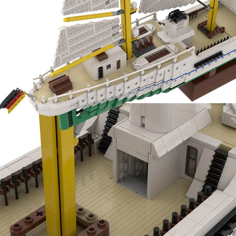 MOC - 162206 Gorch Fock Ship - LesDiy