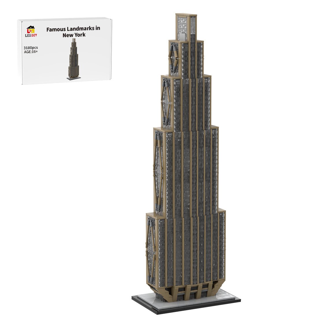 MOC - 163239 1/800 Scale NYC 270 Park Avenue Building Blocks - LesDiy - Building Blocks