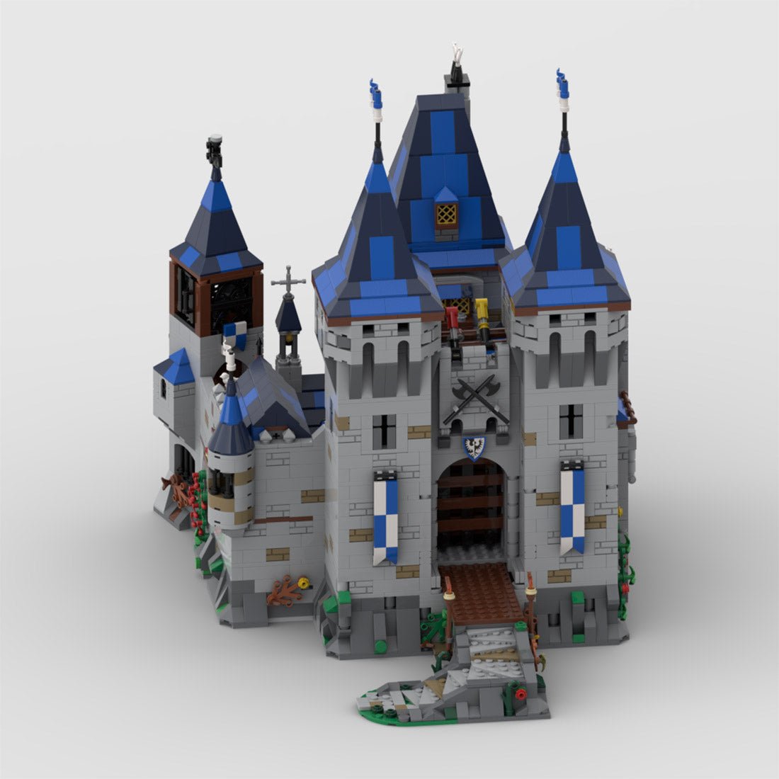 MOC - 163712 Black Falcon Eagle's Nest Castle - LesDiy