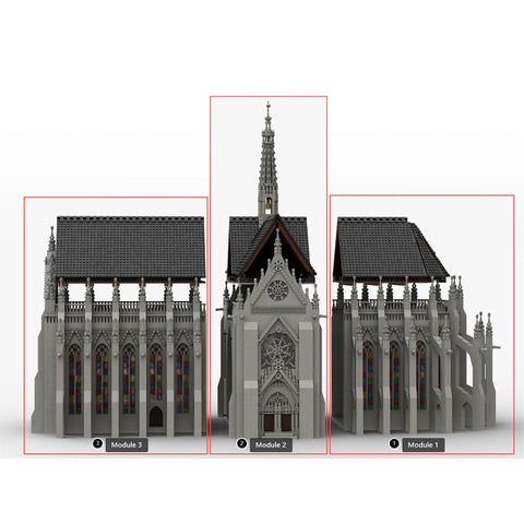 MOC - 165277 Gothic Cathedral Module 2 - Cross - LesDiy