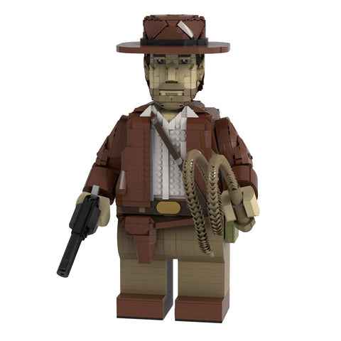 MOC - 166059 Indiana Jones Megafigure(with Helmet) - LesDiy