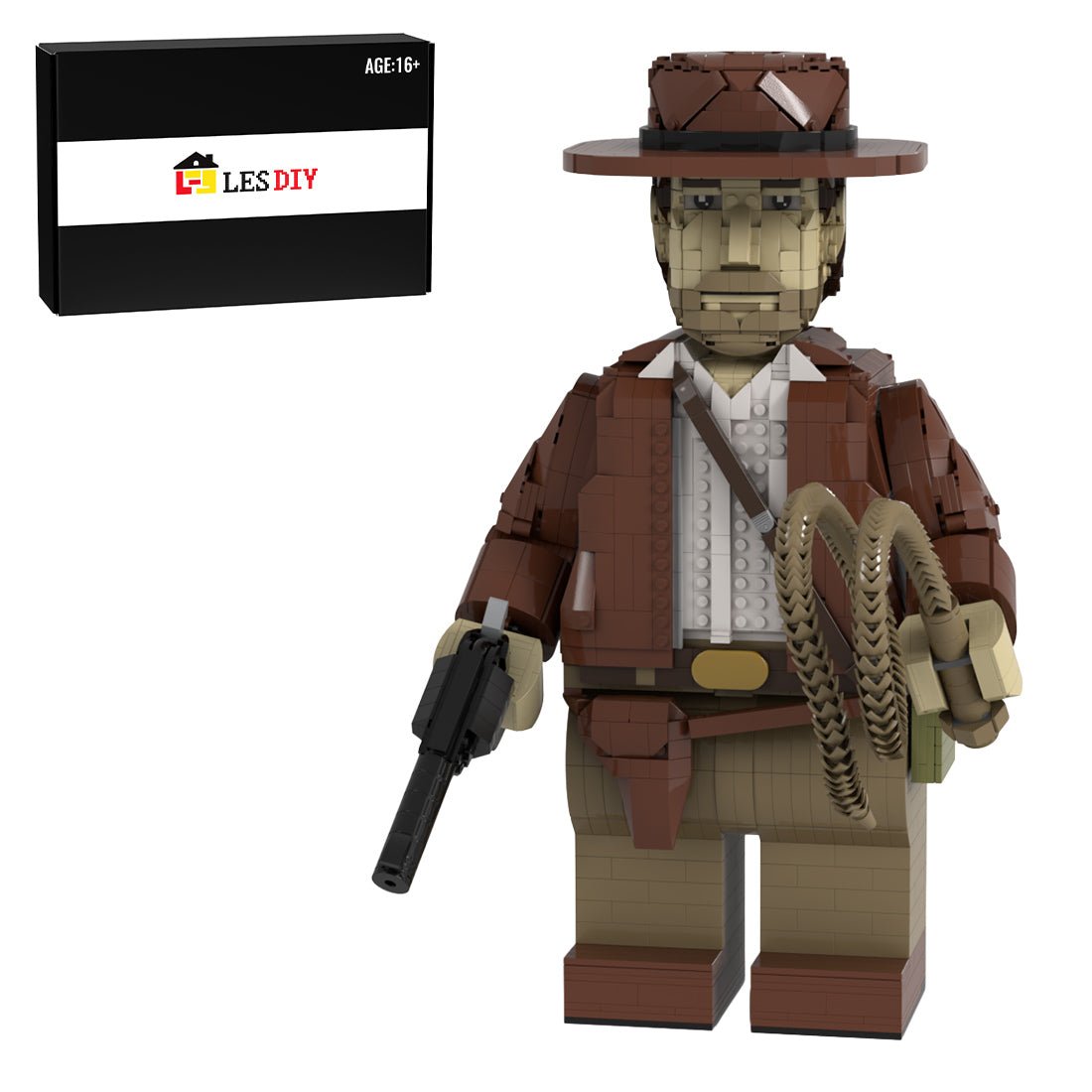 MOC - 166059 Indiana Jones Megafigure(with Helmet) - LesDiy