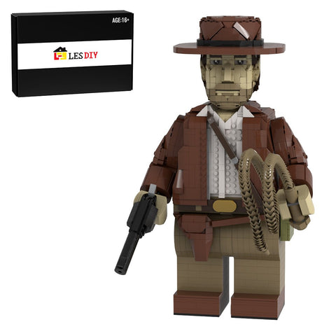 MOC - 166059 Indiana Jones Megafigure(with Helmet) - LesDiy