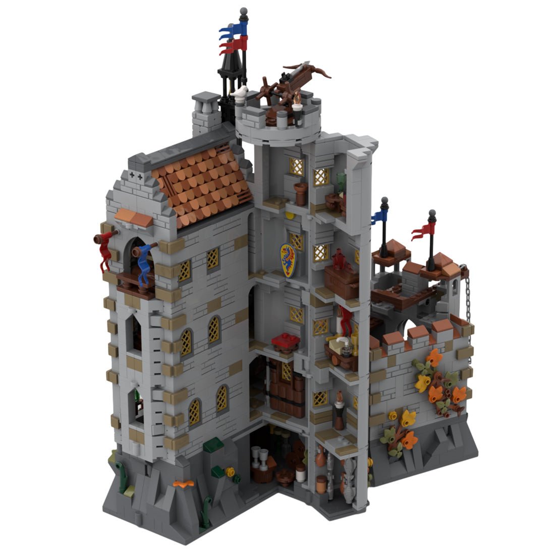 MOC - 167273 Black Knights - Dragon Slayers' Castle - LesDiy