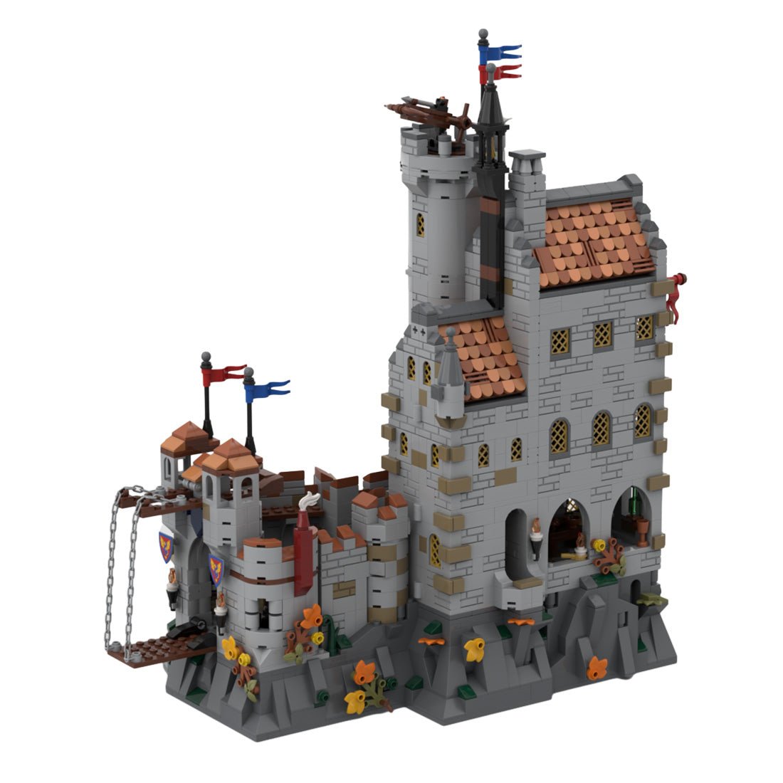 MOC - 167273 Black Knights - Dragon Slayers' Castle - LesDiy