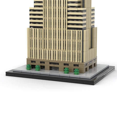 MOC - 172359 1/800 Scale Key Tower Cleveland Skyscraper Building Blocks - LesDiy - Building Blocks