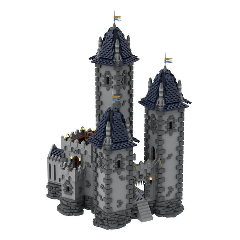 MOC - 176290 Medieval Three - Tower Castle Architecture - LesDiy