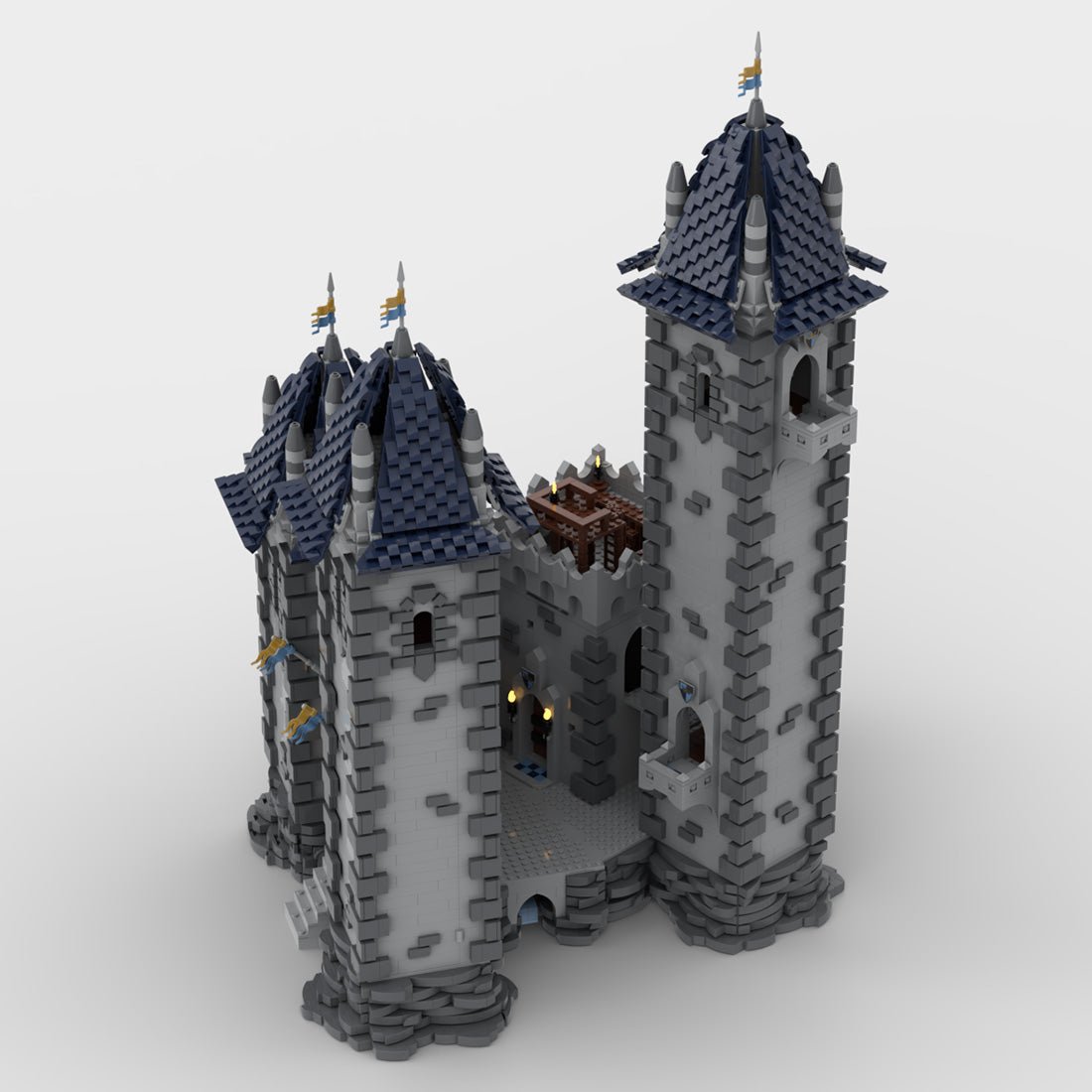 MOC - 176290 Medieval Three - Tower Castle Architecture - LesDiy