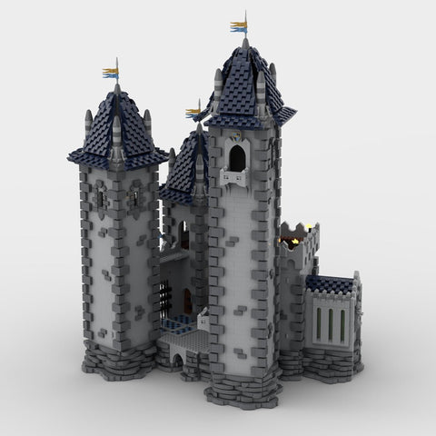 MOC - 176290 Medieval Three - Tower Castle Architecture - LesDiy