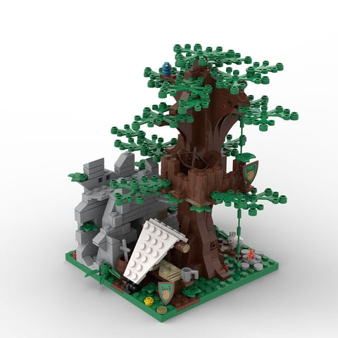 MOC - 176956 Forestmen Ruined Wall Look - Out - LesDiy