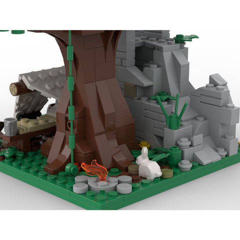 MOC - 176956 Forestmen Ruined Wall Look - Out - LesDiy