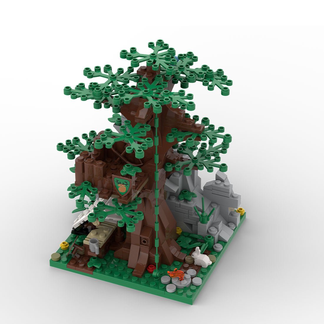 MOC - 176956 Forestmen Ruined Wall Look - Out - LesDiy