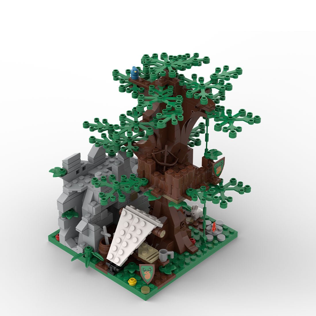 MOC - 176956 Forestmen Ruined Wall Look - Out - LesDiy