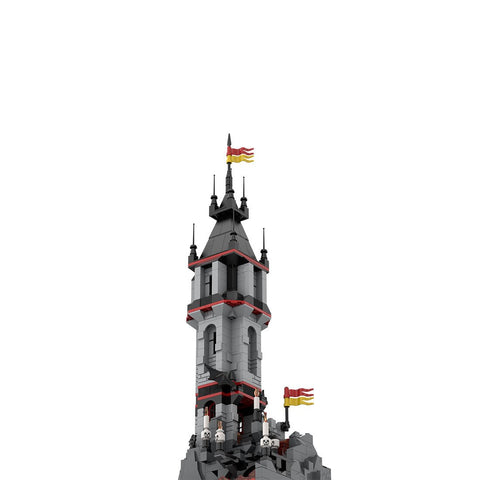 MOC - 176957 Fright Knights Volcanic Outpost - LesDiy