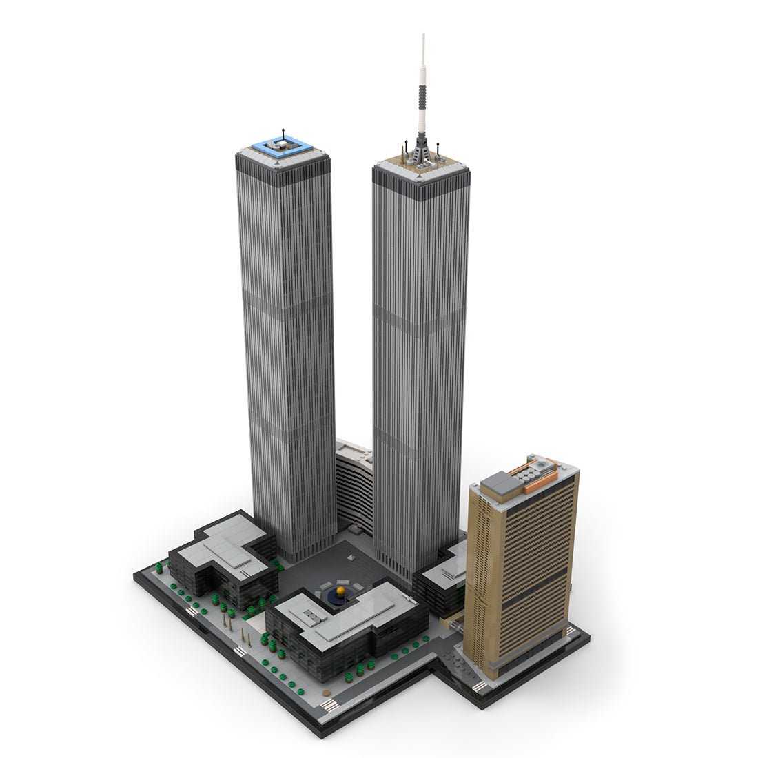 MOC - 177998 World Trade Center Complex 1:800 Scale - LesDiy