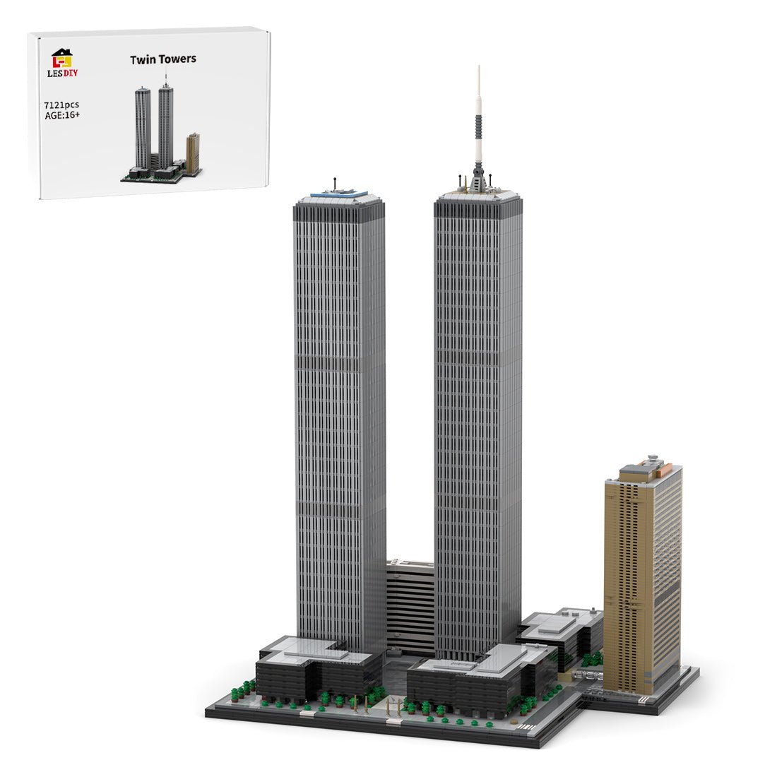 MOC - 177998 World Trade Center Complex 1:800 Scale - LesDiy