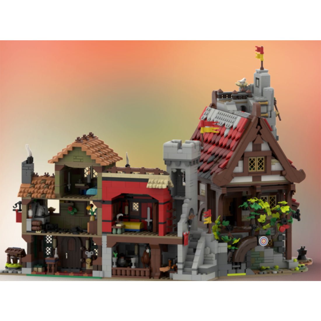 MOC - 182279 Medieval Village - LesDiy