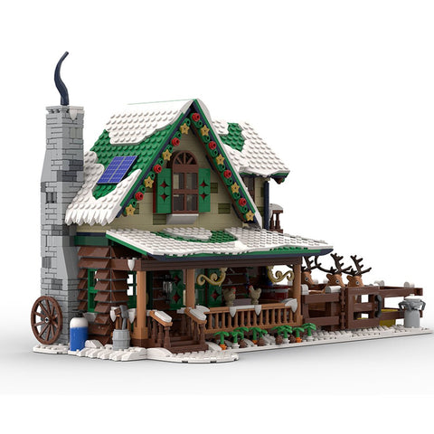 MOC - 183213 Winter Village Reindeer Ranch Building Blocks - LesDiy