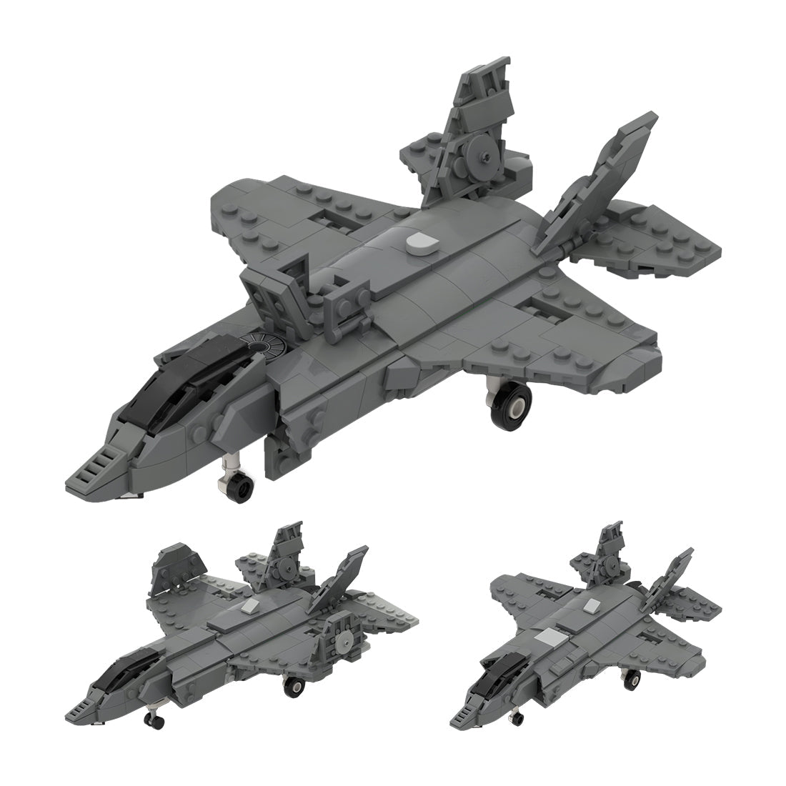 MOC - 184012 F - 35 Lightning II | A - B - C Collection - 1:70 Scale - LesDiy