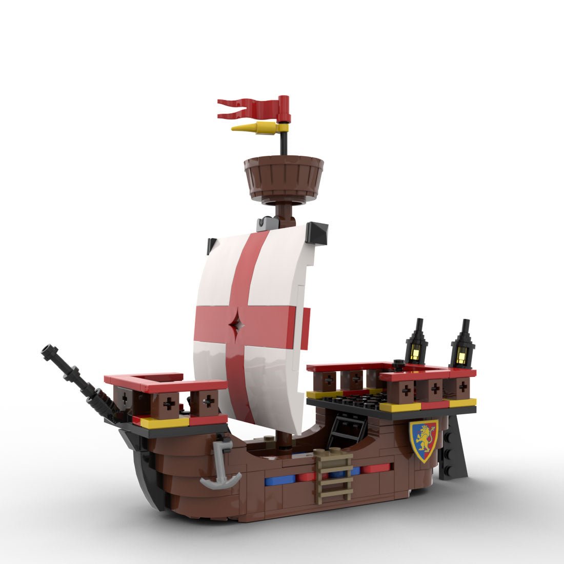 MOC - 185431 Medieval Ship Building Blocks - LesDiy - Building Blocks