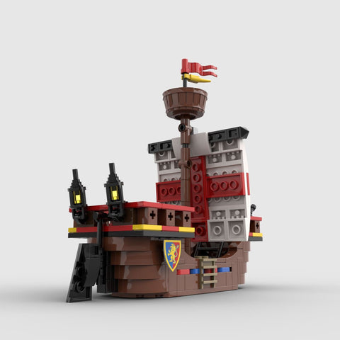 MOC - 185431 Medieval Ship Building Blocks - LesDiy - Building Blocks