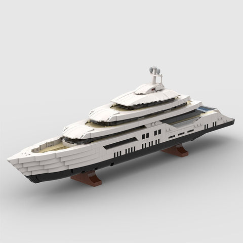 MOC - 185660 WHITE Luxury Yacht (Mini - Scale) - LesDiy - 