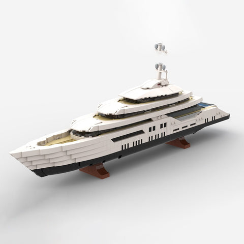 MOC - 185660 WHITE Luxury Yacht (Mini - Scale) - LesDiy - 