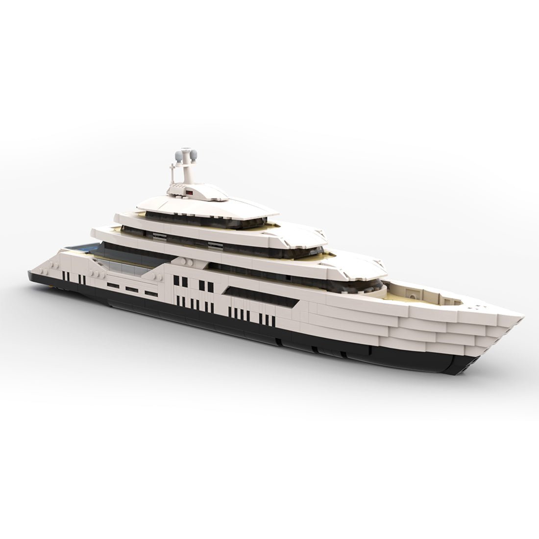 MOC - 185660 WHITE Luxury Yacht (Mini - Scale) - LesDiy - 