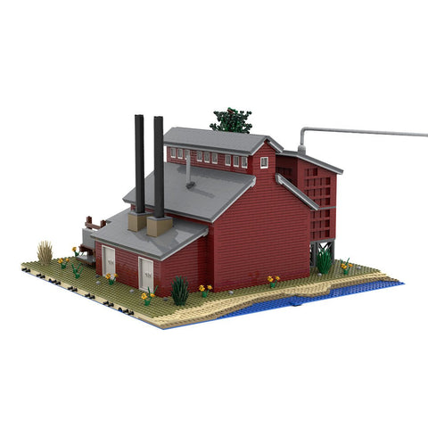 MOC - 189811 Sawmill Series: Power House Model 3 - LesDiy - Locomotive