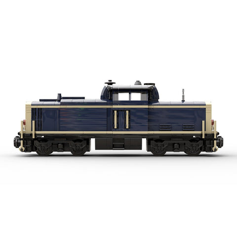 MOC - 191639 V100 German Cargo Locomotive "dark blue - tan" version 8W - LesDiy