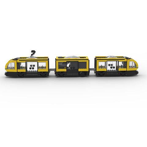 MOC - 198402 Downtown tram (Dynamic Version/530PCS/Yellow) - LesDiy - Locomotive