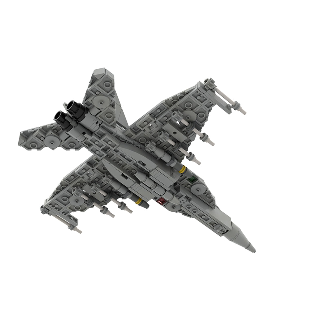 MOC - 201515 Boeing | F/A - 18 E/F Super Hornet - 1:70 Scale Building Blocks - LesDiy