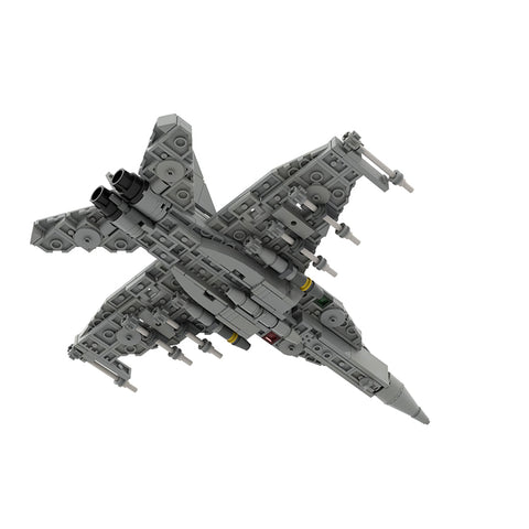 MOC - 201515 Boeing | F/A - 18 E/F Super Hornet - 1:70 Scale Building Blocks - LesDiy - Building Blocks