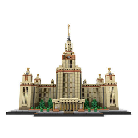 MOC - 203389 Moscow State University 1:800 Scale (M. V. Lomonosov University) Building Blocks - LesDiy