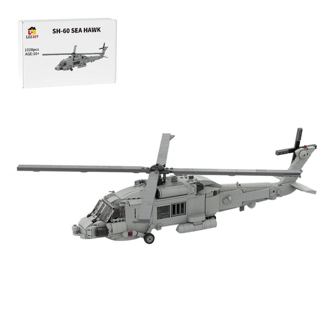 MOC - 206841 Sikorsky | SH - 60 SEA HAWK - 1:35 Scale (v3) Building Blocks - LesDiy