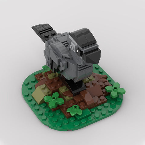 MOC - 206846 Gray Catbird Building Blocks - LesDiy - Building Blocks