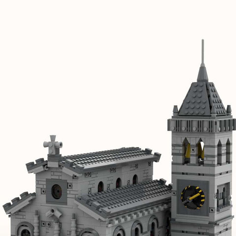 MOC - 33985 Medieval Street Bell Tower Church fot Lego - LesDiy