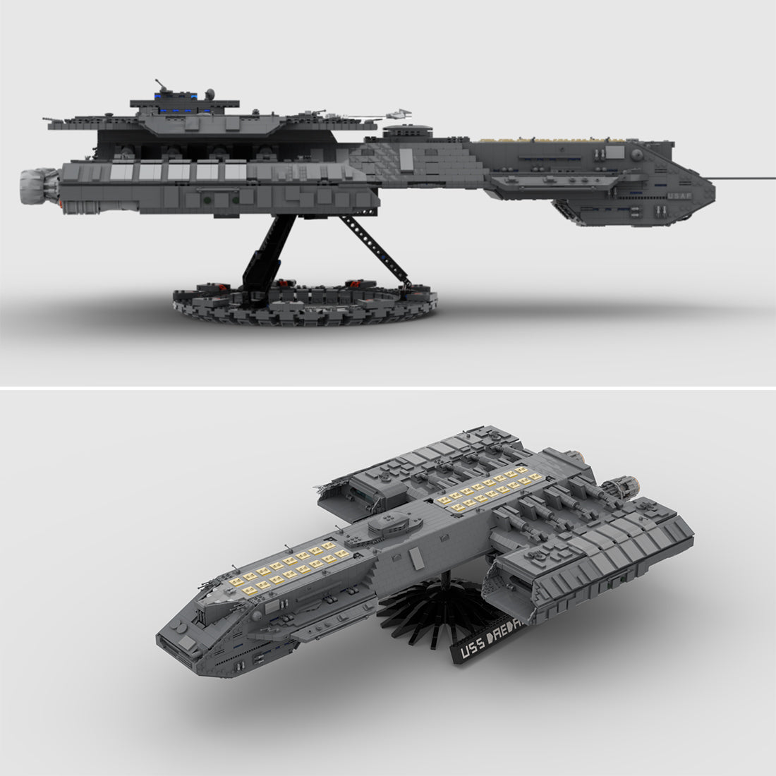 MOC - 35381 USS Daedalus Sci - fi Battleship - LesDiy