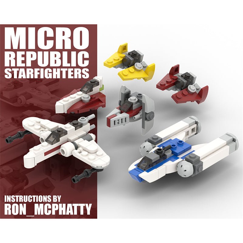 MOC - 42376 Micro Republic Starfighters - LesDiy - MOC