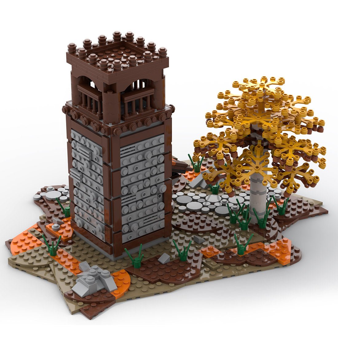 MOC - 42970 Medieval Watch Tower Building Blocks - LesDiy - 