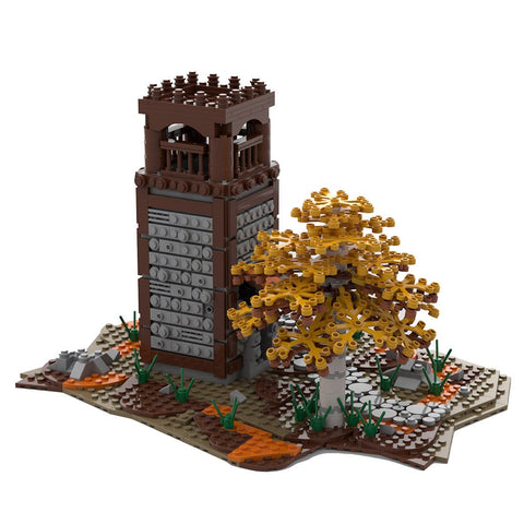 MOC - 42970 Medieval Watch Tower Building Blocks - LesDiy - 